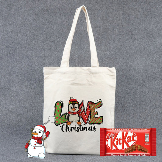 Chillaao Love Christmas Tote Bag