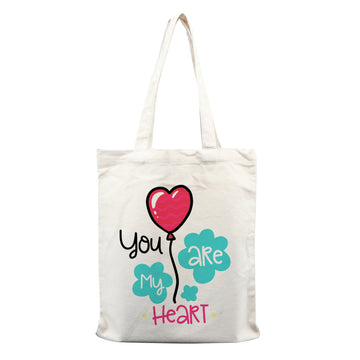 Chillaao You are my heart tote bag