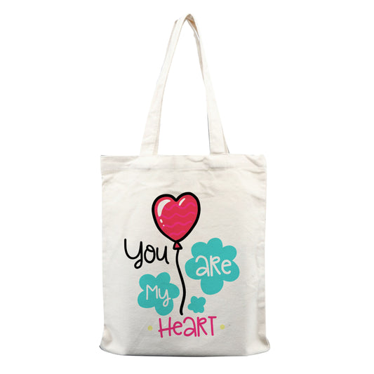 Chillaao You are my heart tote bag