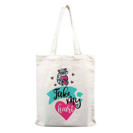 Chillaao Take my heart tote bag