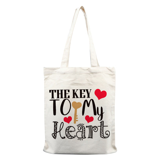 Chillaao The key to my heart  tote bag