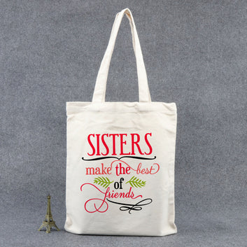 Chillaao Sisters make the best of friends  tote bag