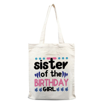 Chillaao Sister of the birthday girl tote bag