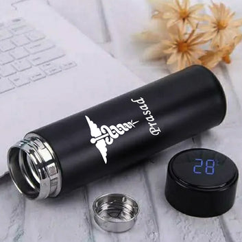 Chillaao Personalised  Temperature Bottle For Doctor ( Black )