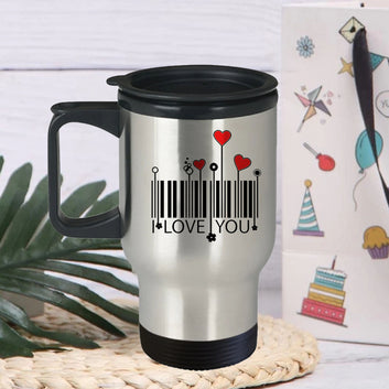 Chillaao I love you Steel Travel Mug