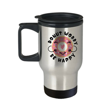 Chillaao Don't Worry Be Happy Steel Travel Mug