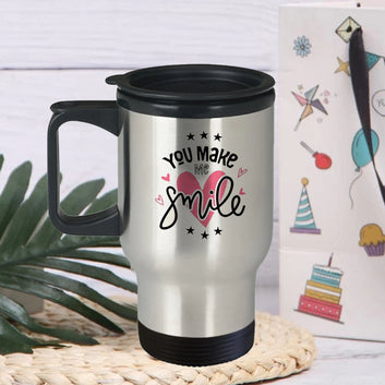 Chillaao You Make me Smile Travel Mug