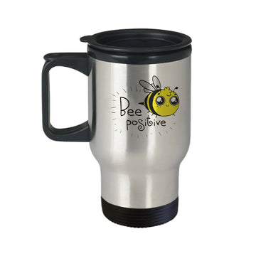 Chillaao bee positive Travel Mug