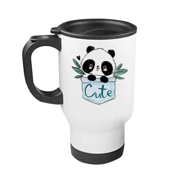 Chillaao Cute Panda Steel Travel Mug