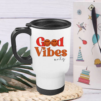 Chillaao Good Vibes Steel Travel Mug