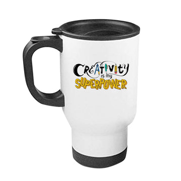 Chillaao Creativity superpower Steel Travel Mug