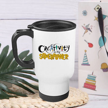 Chillaao Creativity superpower Steel Travel Mug