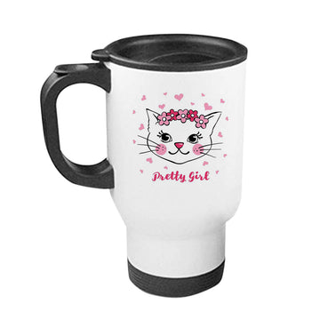 Chillaao Pretty Girl Steel Travel Mug