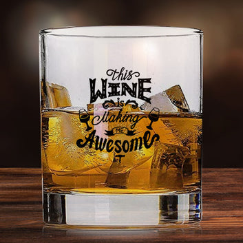 Whiskey Glasses with Design - This Wine Making Awesome