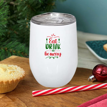 Chillaao Eat drink and be merry Wine Mug