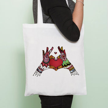 Chillaao Hand In Heat Multicolor tote bag