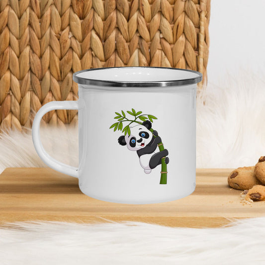 Bmboo Tree Panda Enamel Mug