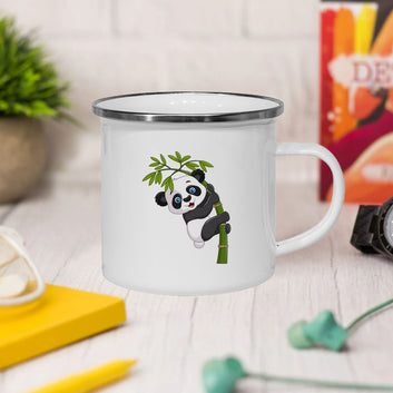 Bmboo Tree Panda Enamel Mug