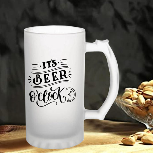 Its beer o'clock160z (470 ml) Frosted Beer Mug