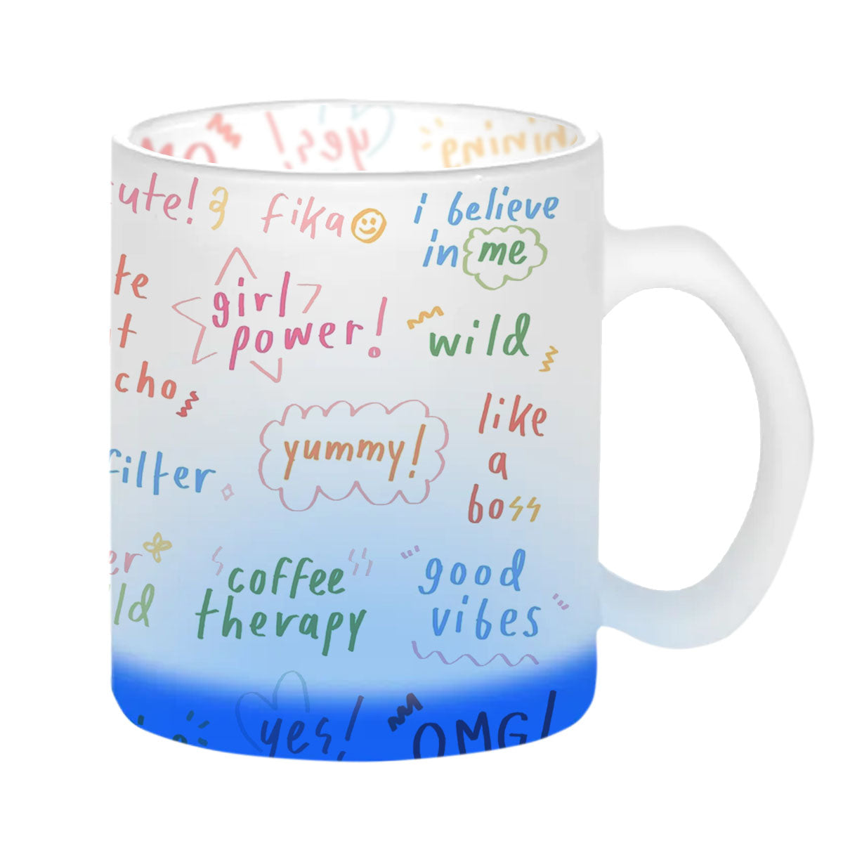 Chillaao Typography Glass Mug