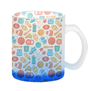 Chillaao Jym Pattern Glass Mug