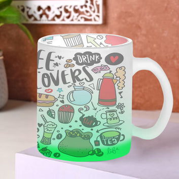 Chillaao Coffee Lover Green Green Glass Mug