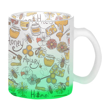 Chillaao Honey Appiary Green Glass Mug