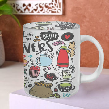 Chillaao Coffee Lover Glass Mug