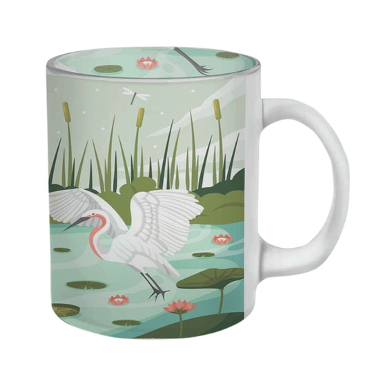 Chillaao Swan Lake Vintage Style Glass Mug