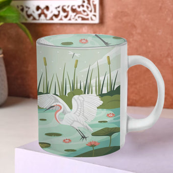 Chillaao Swan Lake Vintage Style Glass Mug