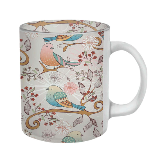 Chillaao Bird Lover Glass Mug