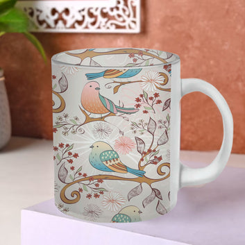 Chillaao Bird Lover Glass Mug