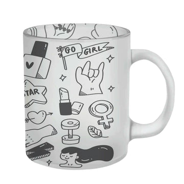 Chillaao Girl Power Glass Mug