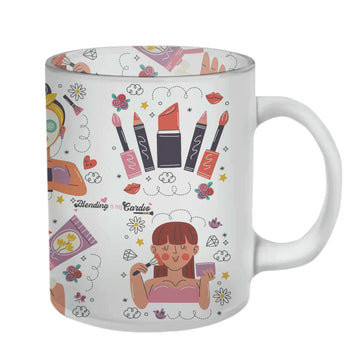 Chillaao Makeup Cardio Glass Mug