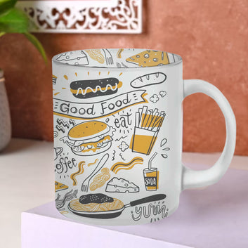 Chillaao Good Food Glass Mug