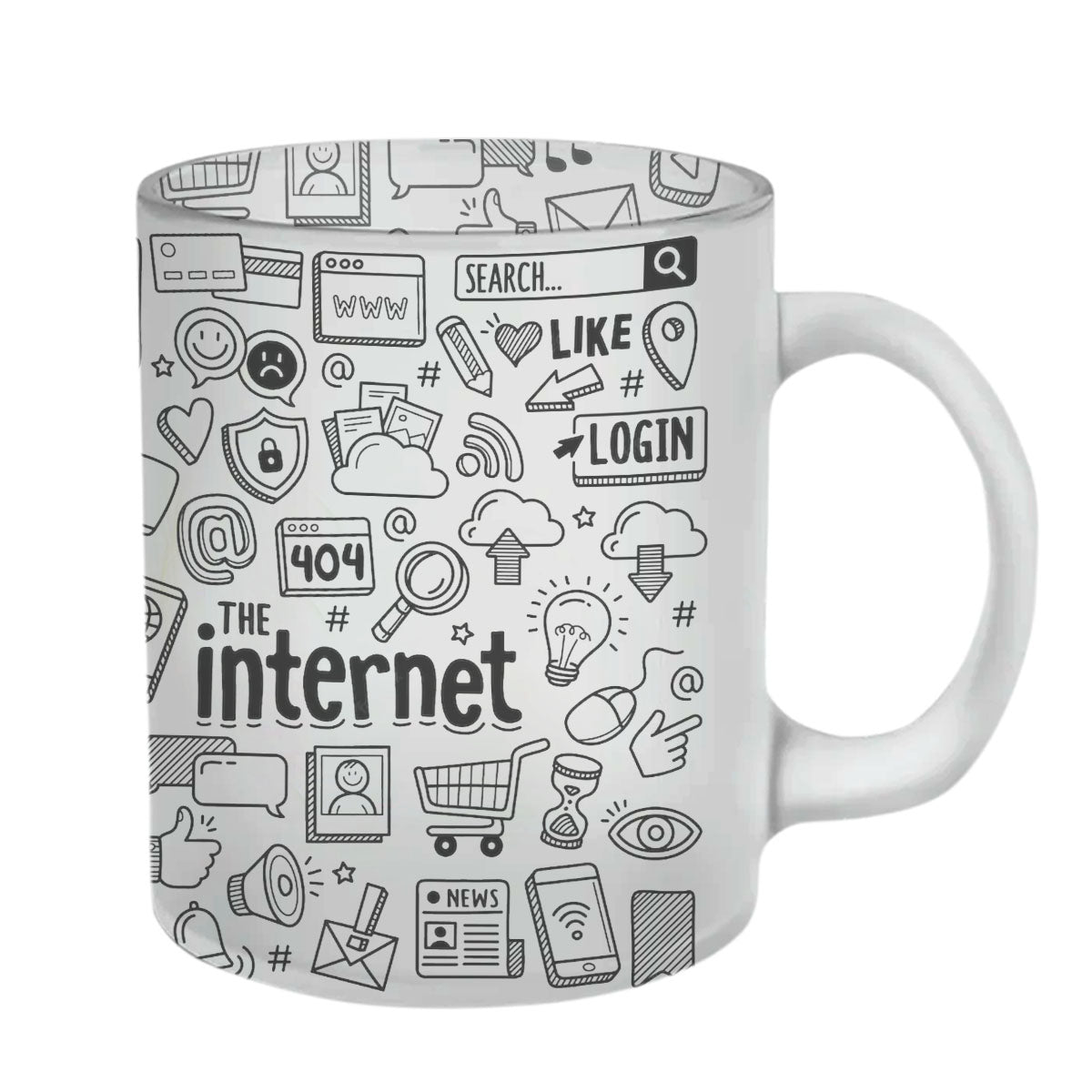 Chillaao The Internet Glass Mug