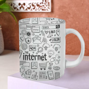 Chillaao The Internet Glass Mug