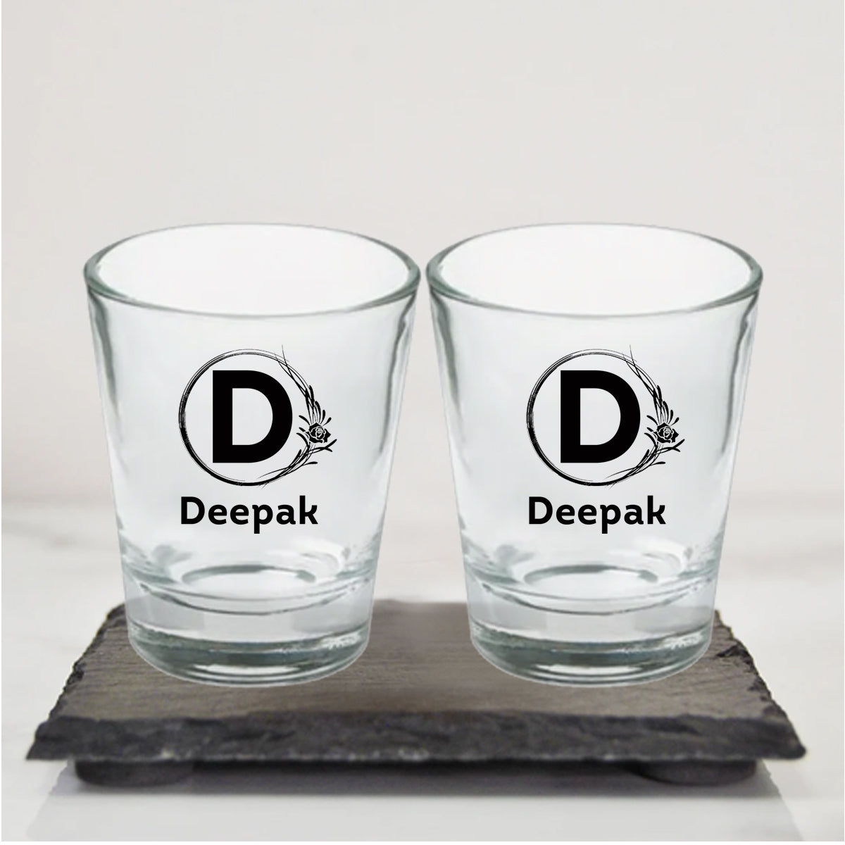 Chillaao Personalised Clear Shot Glass