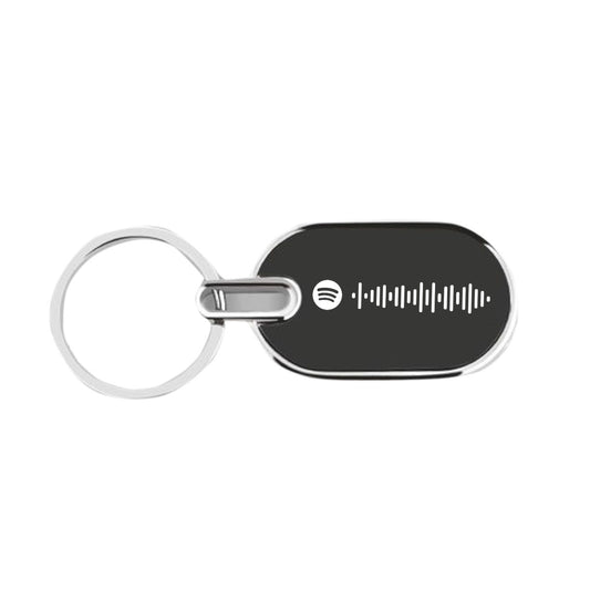 Metal Bar Spotify Keyring – Laser Engraved