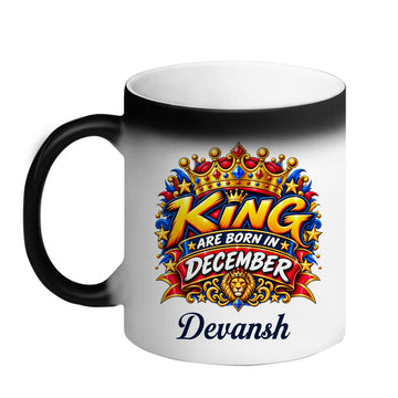 Chillaao Personalized  King Are Born In December Magic Mug