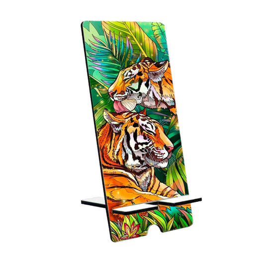 Chillaao Tiger Tree Wallpaper Mobile Stand