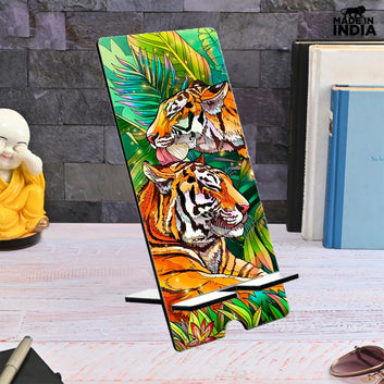 Chillaao Tiger Tree Wallpaper Mobile Stand