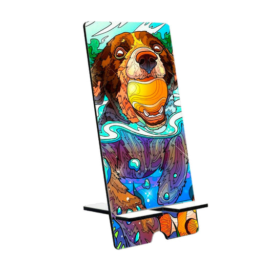 Chillaao Colorful Abstract Dog Mobile Stand