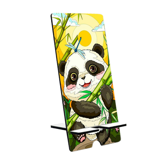 Chillaao Sunset Bamboo Tree Panda Mobile Stand