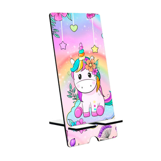 Chillaao Rainbow Heart Unicorn  Mobile Stand