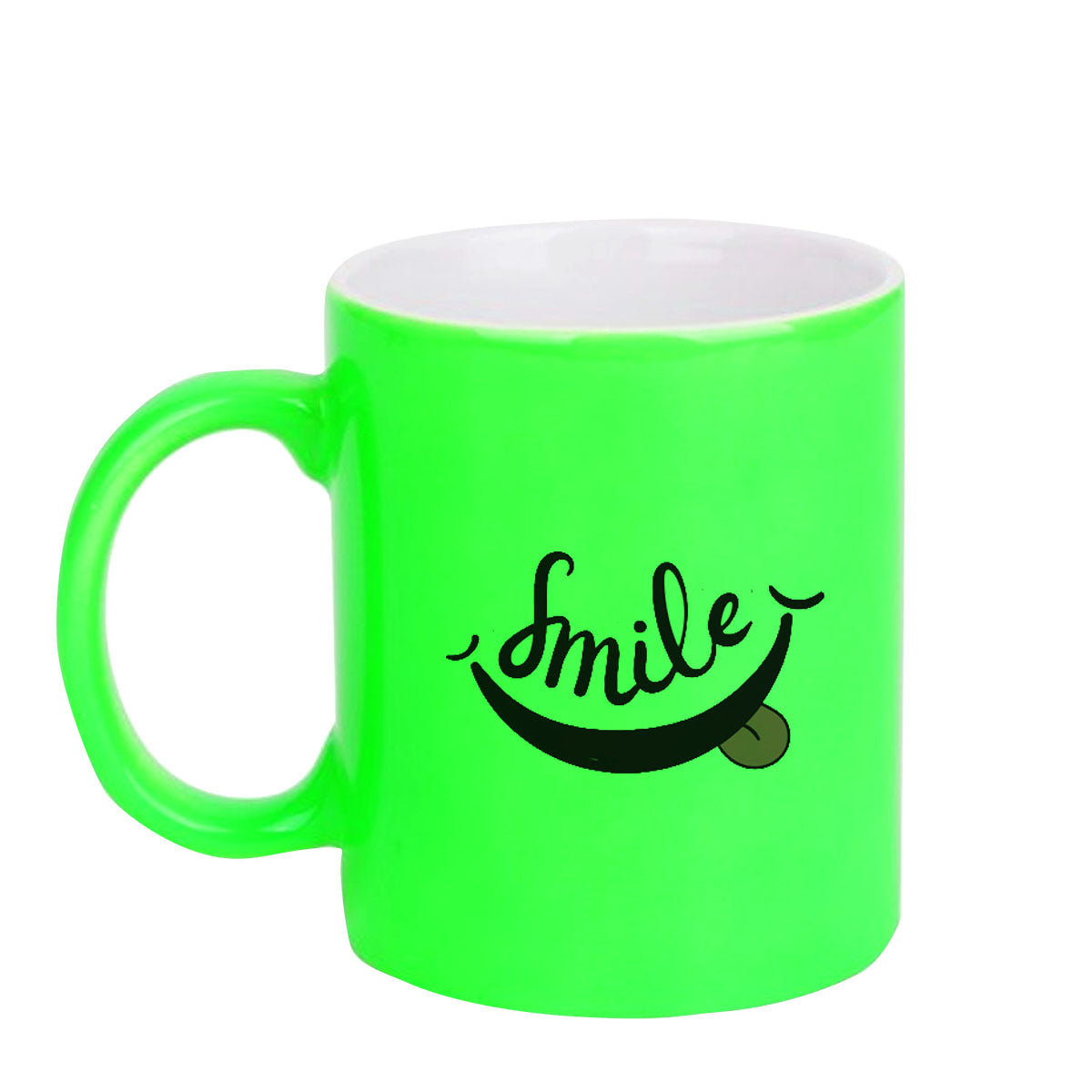 Chillaao Smile neon Green  mug