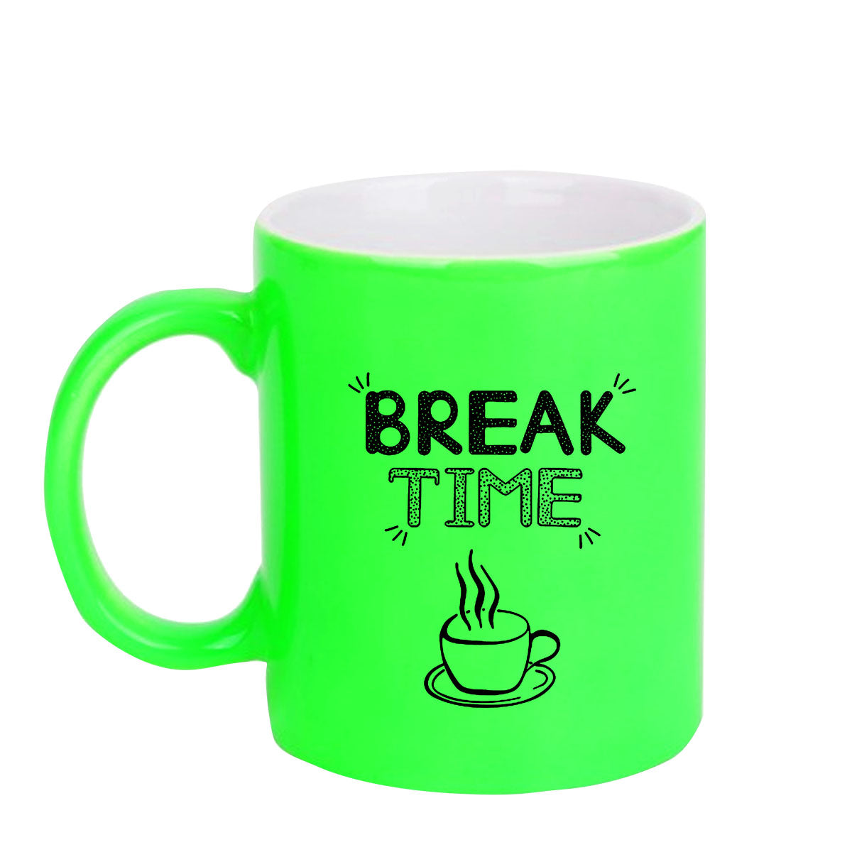Chillaao Break time neon Green mug