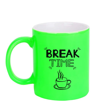 Chillaao Break time neon Green  mug