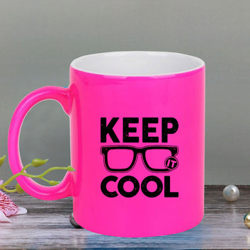 Chillaao Keep cool  neon Pink  mug