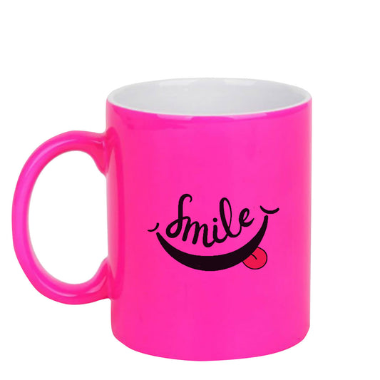 Chillaao Smile neon Pink  mug